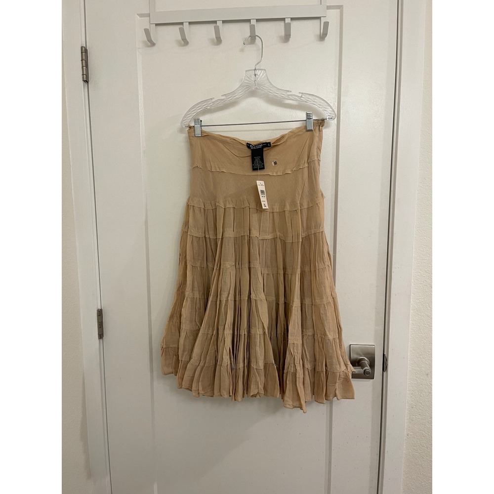 Vintage Deadstock Y2K Tiered Boho Midi Skirt Whimsey Fairycore